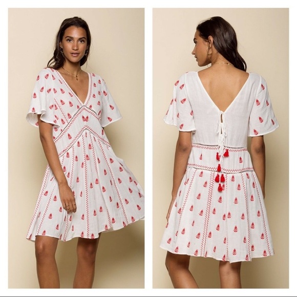 RAGA Dresses & Skirts - RAGA Ruby Embroidered Mini Dress Size XS
